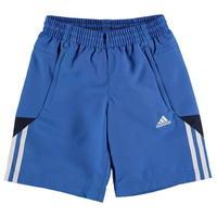 adidas tri colour woven shorts junior boys