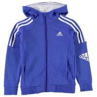 adidas 3 stripe logo hoody junior boys