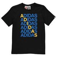 adidas repeat line t shirt junior