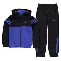 adidas three stripe jogging suit junior boys