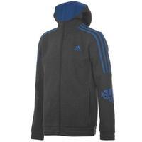 adidas 3 stripe logo hoody junior boys