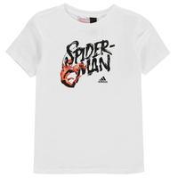 adidas spiderman t shirt junior boys