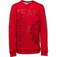 adidas Junior Team GB Crew Neck Sweat Vivid Red/Night Indigo