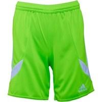 adidas Junior Nova 14 3 Stripe ClimaLite Shorts Solar Green/White