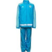 adidas Junior OM Olympique Marseille 3 Stripe Woven Presentation Tracksuit OM Blue/Core White