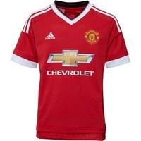 adidas junior mufc manchester united home shirt real redwhiteblack