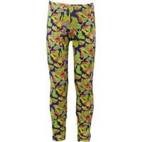 adidas Junior Girls Rock It All Over Print Tight Leggings Midnight Indigo/Frozen Yellow