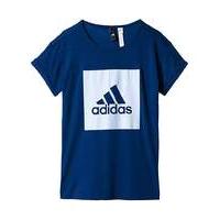 adidas youth girls logo loose t shirt