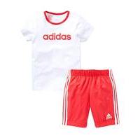 adidas Girls Infant Tee And Shorts Set