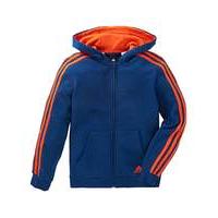 adidas Youth Boys 3 Stripe Full Zip Hood