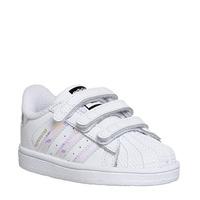 adidas superstar infant 2 9 white metallic silver white