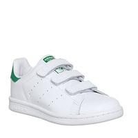 adidas stan smith cf ps 10 2 white green velcro