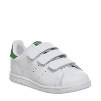 adidas stan smith cf td 3 9 white green velcro