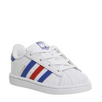 adidas superstar infant 2 9 white blue red