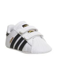 adidas superstar crib white black white