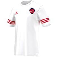 adidas County Louth GAA Entrada 14 Tee - Youth - White/Red