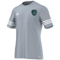 adidas County Fermanagh GAA Entrada 14 Tee - Youth - Silver/White