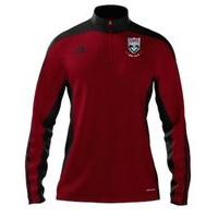 adidas club old bridge fc mi team 14 quarter zip youth university redb ...