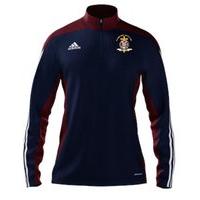 adidas Club St Macartans LGFC Mi Team 14 Quarter Zip - Youth - New Navy/Cardinal/White