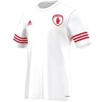 adidas County Tyrone GAA Entrada 14 Tee - Youth - White/Red