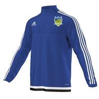 adidas club roche emmets gfc tiro 15 quarter zip youth royal