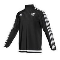 adidas Club Wales FC Tiro 15 Quarter Zip - Youth - Black