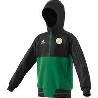 adidas Club Lurgan Celtic FC Tiro 17 Presentation Jacket - Youth - Black/Green