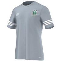 adidas Club Lurgan No.1 Celtic Supporters Entrada 14 Tee - Youth - Silver/White