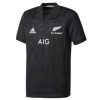 adidas New Zealand All Blacks 2017/18 Home Territory Jersey - Youth - Black/White