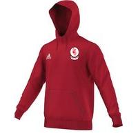 adidas Club Eire Og GAA Carlow Core 15 Hoodie - Youth - Red