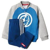 adidas Marvel Avengers Track Suit - Boys - Unity Blue/Medium Grey Heather