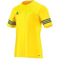 adidas entrada 14 plain tee youth yellow