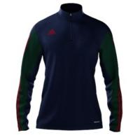 adidas Mi Team 14 Plain Quarter Zip - Youth - New Navy/Forest/University Red