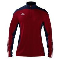 adidas Mi Team 14 Plain Quarter Zip - Youth - University Red/New Navy/White