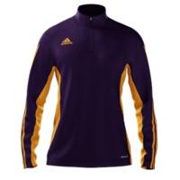 adidas Mi Team 14 Plain Quarter Zip - Youth - Collegiate Purple/Collegiate Gold