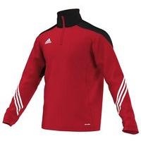 adidas sereno 14 plain training top youth red