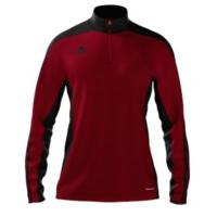 adidas mi team 14 plain quarter zip youth university redblack