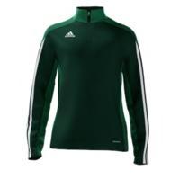 adidas Mi Team 14 Plain Quarter Zip - Youth - Forest Green/Twilight Green/White