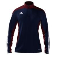 adidas mi team 14 plain quarter zip youth new navycardinalwhite