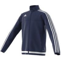 adidas Tiro 15 Plain Full Zip Jacket - Youth - Navy