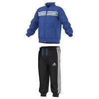 adidas shiny track suit boys bluewhite