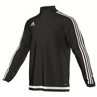 adidas tiro 15 plain quarter zip youth black