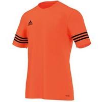 adidas entrada 14 plain tee youth orangeblack