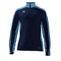 adidas mi team 14 plain quarter zip youth new navylight blue