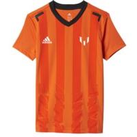 adidas Messi Icon Tee - Boys - Energy Orange/White