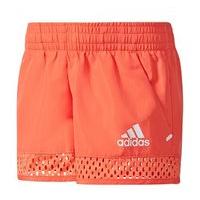 adidas Adigirl Shorts - Girls - Easy Coral/White