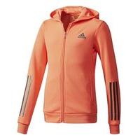 adidas training full zip hoodie girls easy coralblack