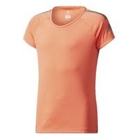 adidas Training Cool Tee - Girls - Easy Coral/Black