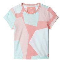 adidas training graphic tee girls ray pinkice green