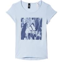 adidas Sport ID Tee - Girls - Easy Blue/Mystery Blue